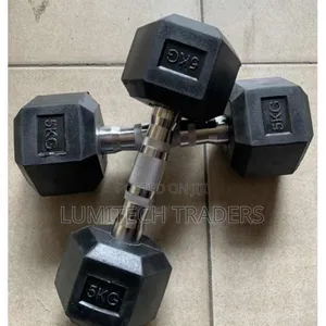 5 Kg Hexagonal Dumbbell (Single)