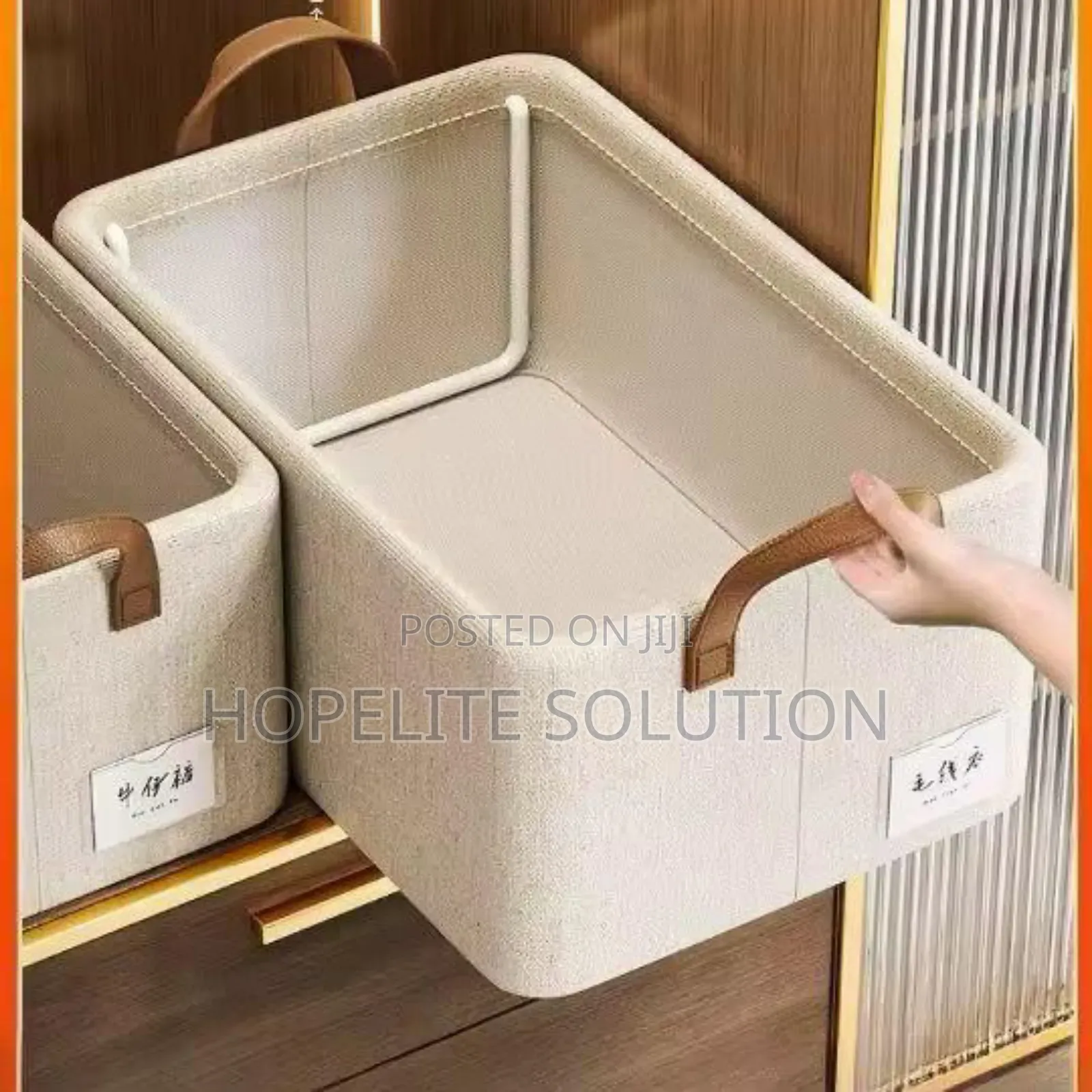 Steel Frame Support Storage Baskets