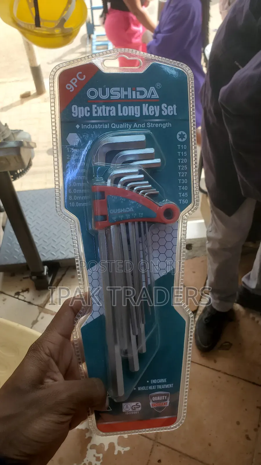9pcs Long Arm Hex Key Set –