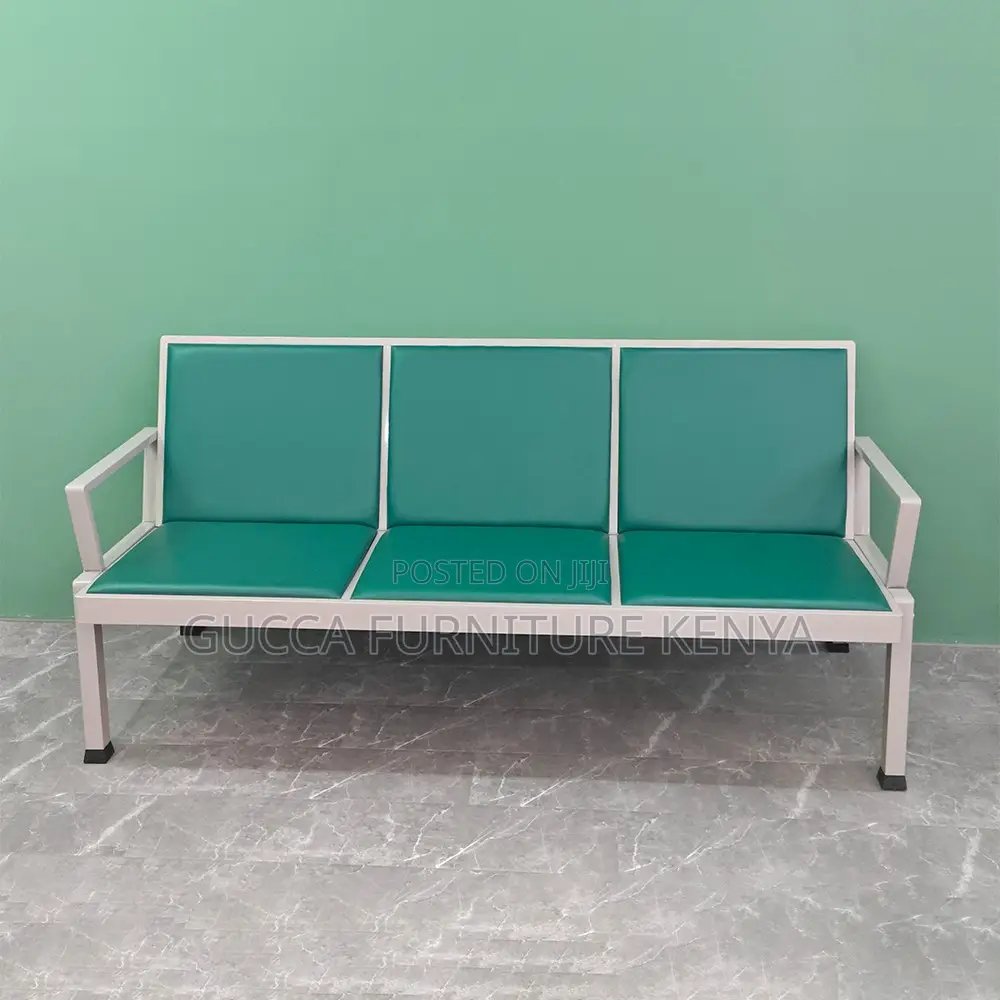 3-seater Padded Reception Waiting Bench