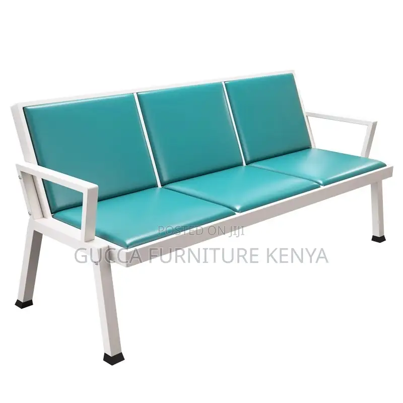 3-seater Padded Reception Waiting Bench