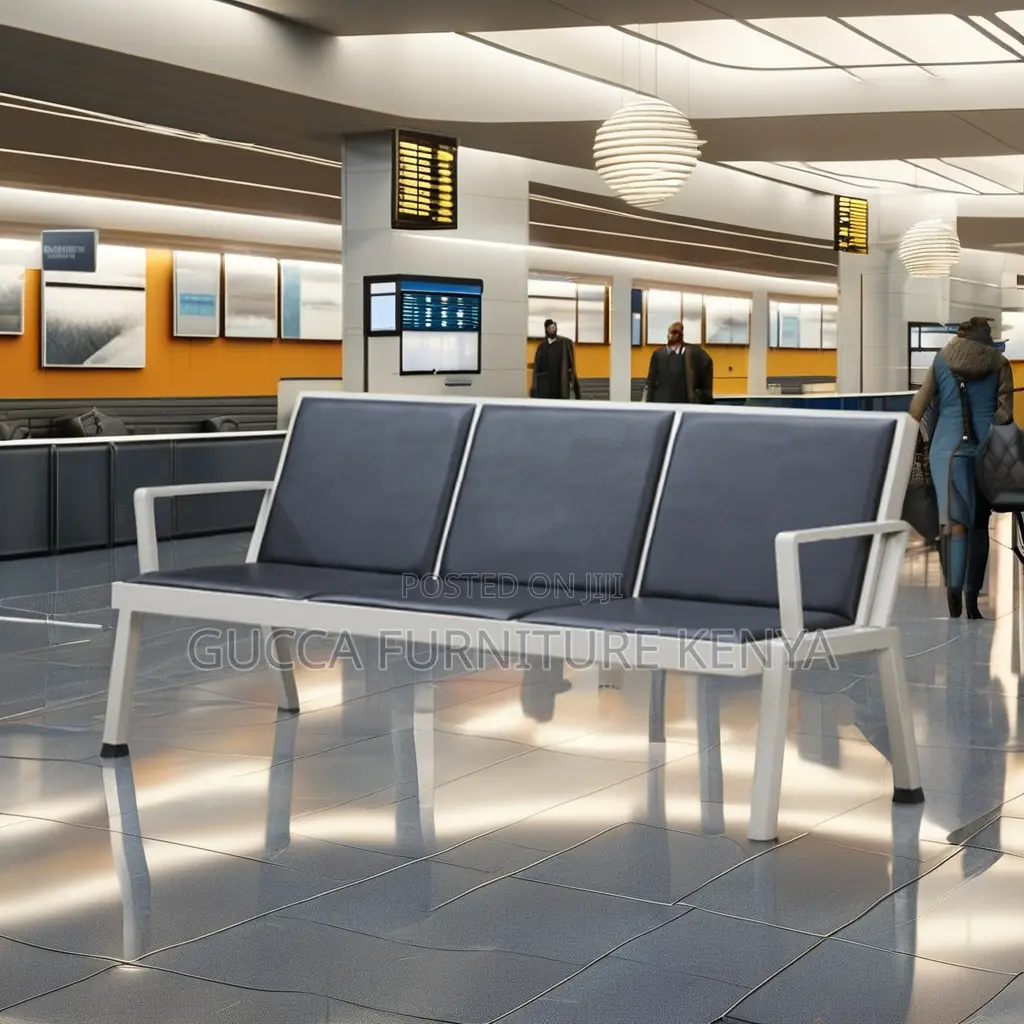 3-seater Padded Reception Waiting Bench