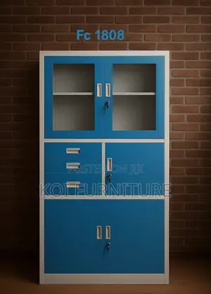 Office Cabinet : 2-door Metallic Office Filing Cabinet With Safe