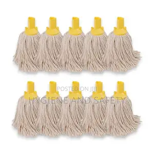 Yellow Round Cotton Mop Heads Only