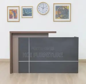 Office Desk : 1.8m Modern Wooden Office Reception Desk