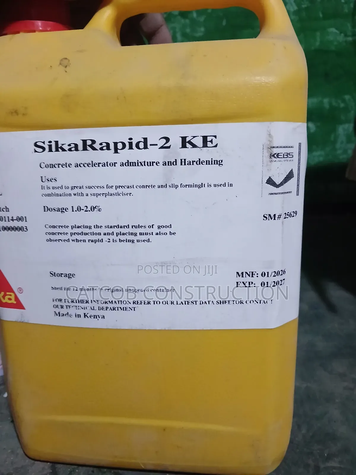 Sika Rapid 2 – 5 Litre Fast-Setting Repair Mortar
