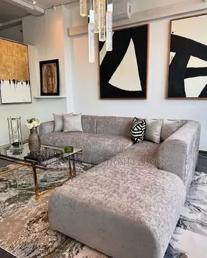 Back Permanent Grey L Sofa/L Shaped Sofa/L Sofa