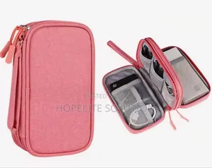 Travel Cable Organizer. Water Proof Double Partitioned