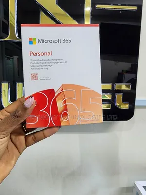 Microsoft 365 Personal – 12-Month Subscription Box (1 User