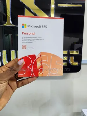 Microsoft 365 Personal – 12-Month Subscription Box (1 User