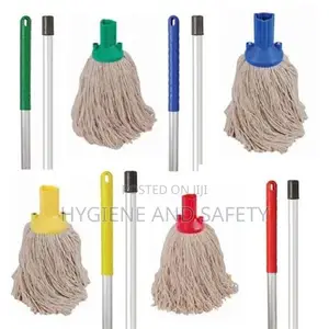 Color Coded Round Cotton Mop Complete Set (300gm)