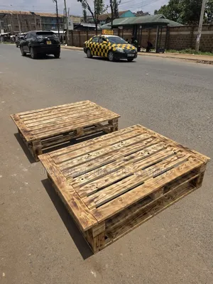 4ft×6ft Detachable Simple Pallet Bed-heavy Duty Wood. Sr05