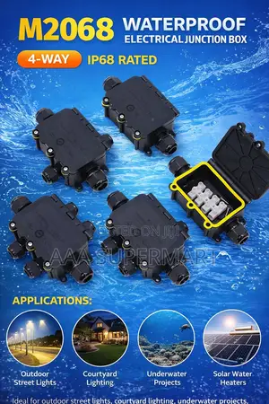 High Quality Ip68 Waterproof Junction Box4 Ways Nylon Box