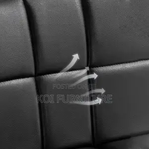 Barstools; Leather Black Swivel Adjustable Ergonomic Barstool