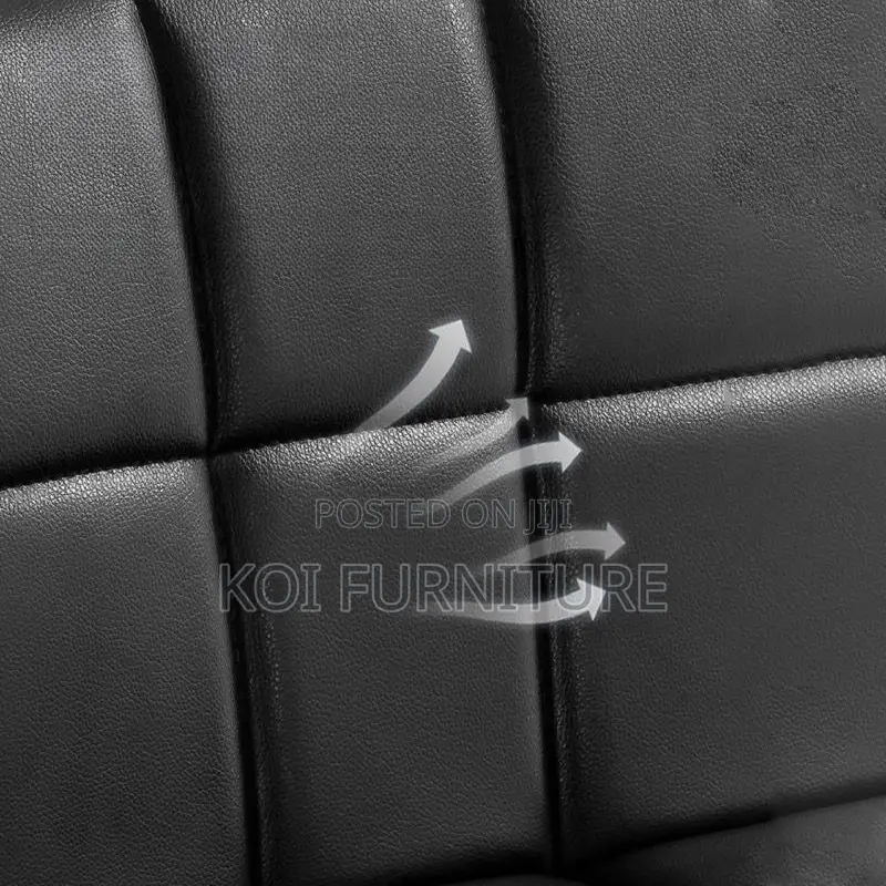 Barstools; Leather Black Swivel Adjustable Ergonomic Barstool