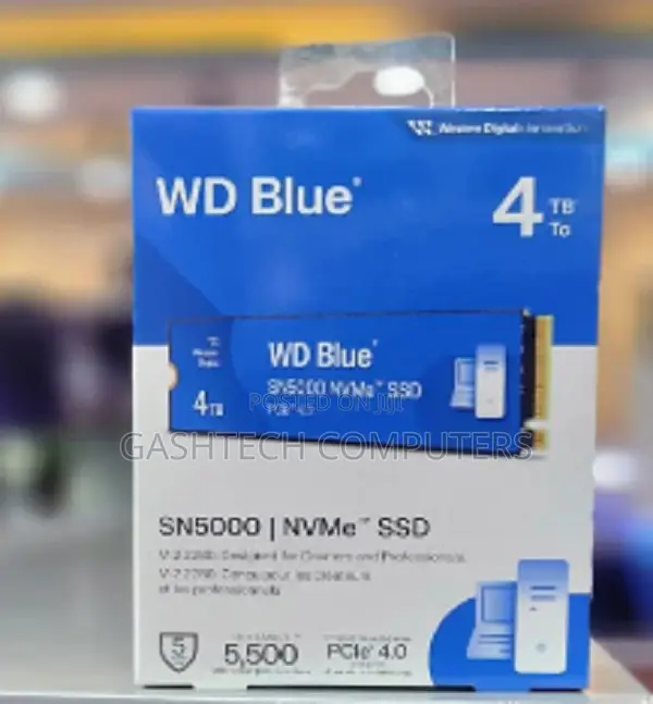 Wd Blue 4tb Sn5000 Nvme SSD