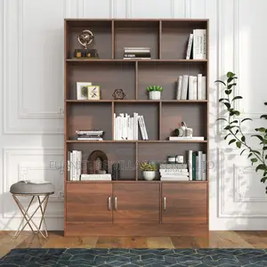 Office Bookshelf/Case;Closed Back Storage Office Bookcase