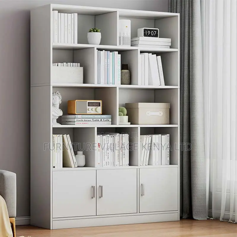 Office Bookshelf/Case;Closed Back Storage Office Bookcase