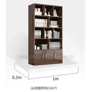 Office Bookshelf/Case;Closed Back Storage Office Bookcase