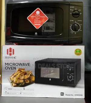 Hanmac 20l Manual Black and White Microwave (3 Years Warranty)