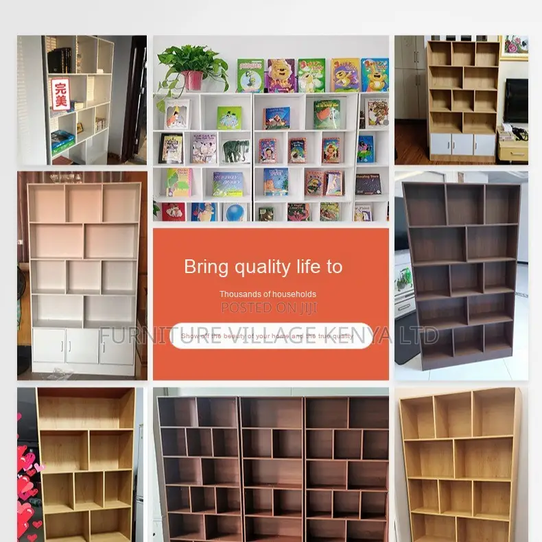 Office Bookshelf/Case;Closed Back Storage Office Bookcase
