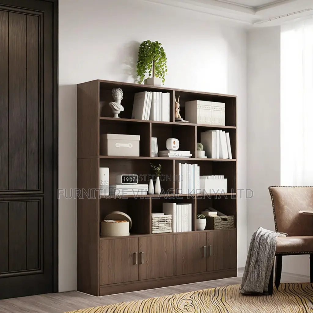 Office Bookshelf/Case;Closed Back Storage Office Bookcase