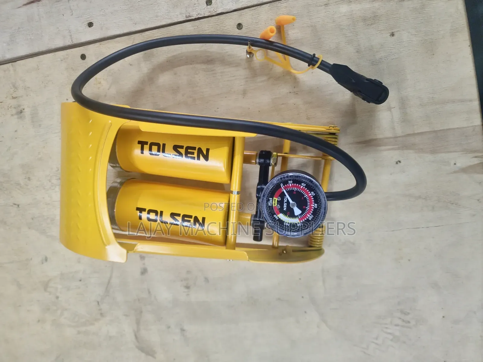 Tolsen Foot Pump With Gauge