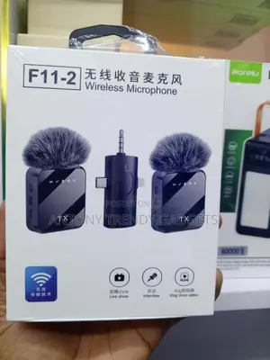 F11-2 Wireless Lapel Mic Kit iPhone Type-c Camera Compatible