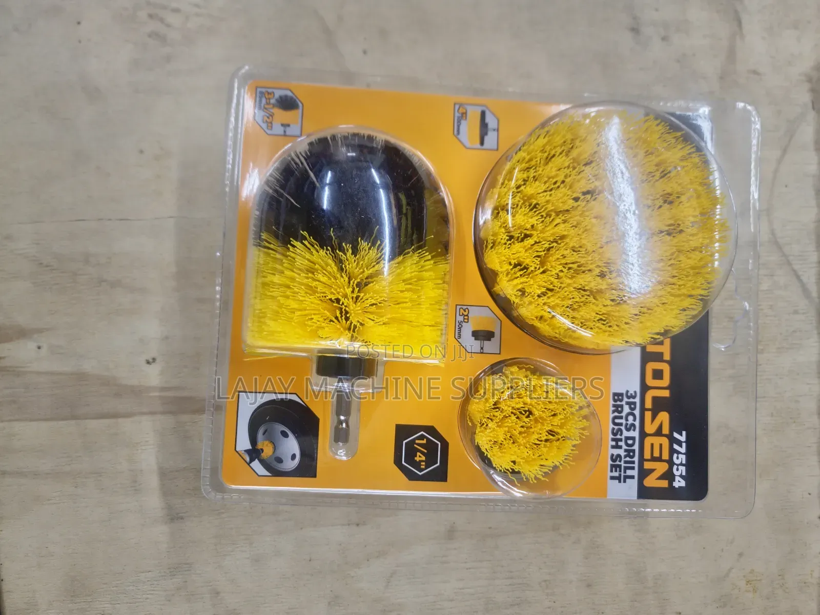 Tolsen 3pcs Drill Brush Set