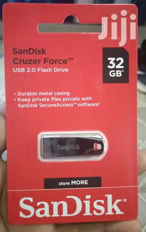 32gb Sandisk Cruzer Force Metalic USB Flash Drive.