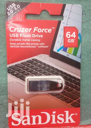 64gb Cruzer Force Metallic USB Flash Drive.