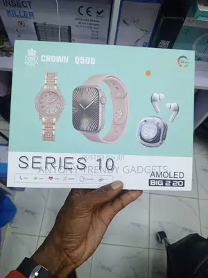 Crown Q500 Series 10 Bluetooth Smartwatch With Health Monitor