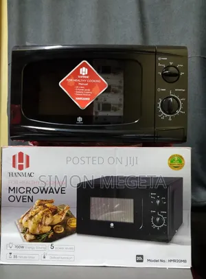 Hanmac 20l Manual Black White Microwave (3 Years Warranty)