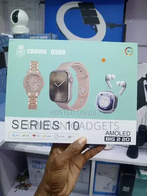 Crown Q500 Series 10 Amoled Smartwatch With Heart Rate