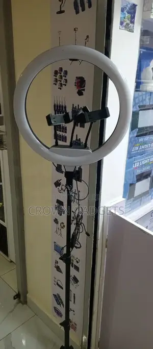 Qx360 Led Ring Light 14” Dimmable With Stand Holder