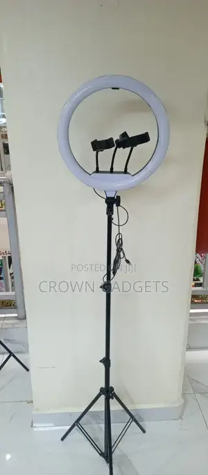 Qx360 14” Ring Light 360° Phone Holder for Streaming