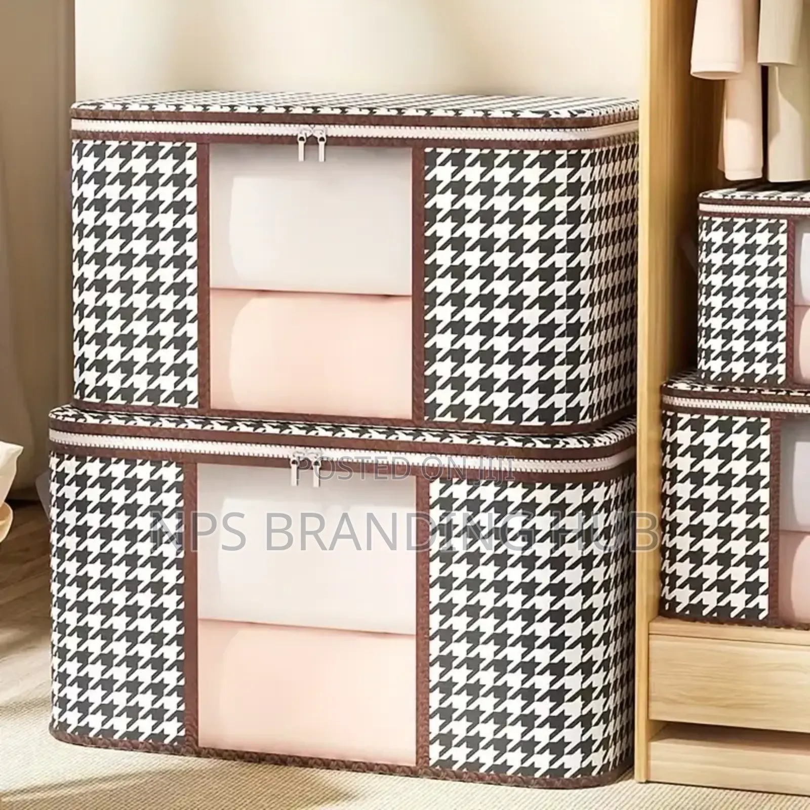 2in1 Foldable Large Cloth Organiser Storage Box S.A