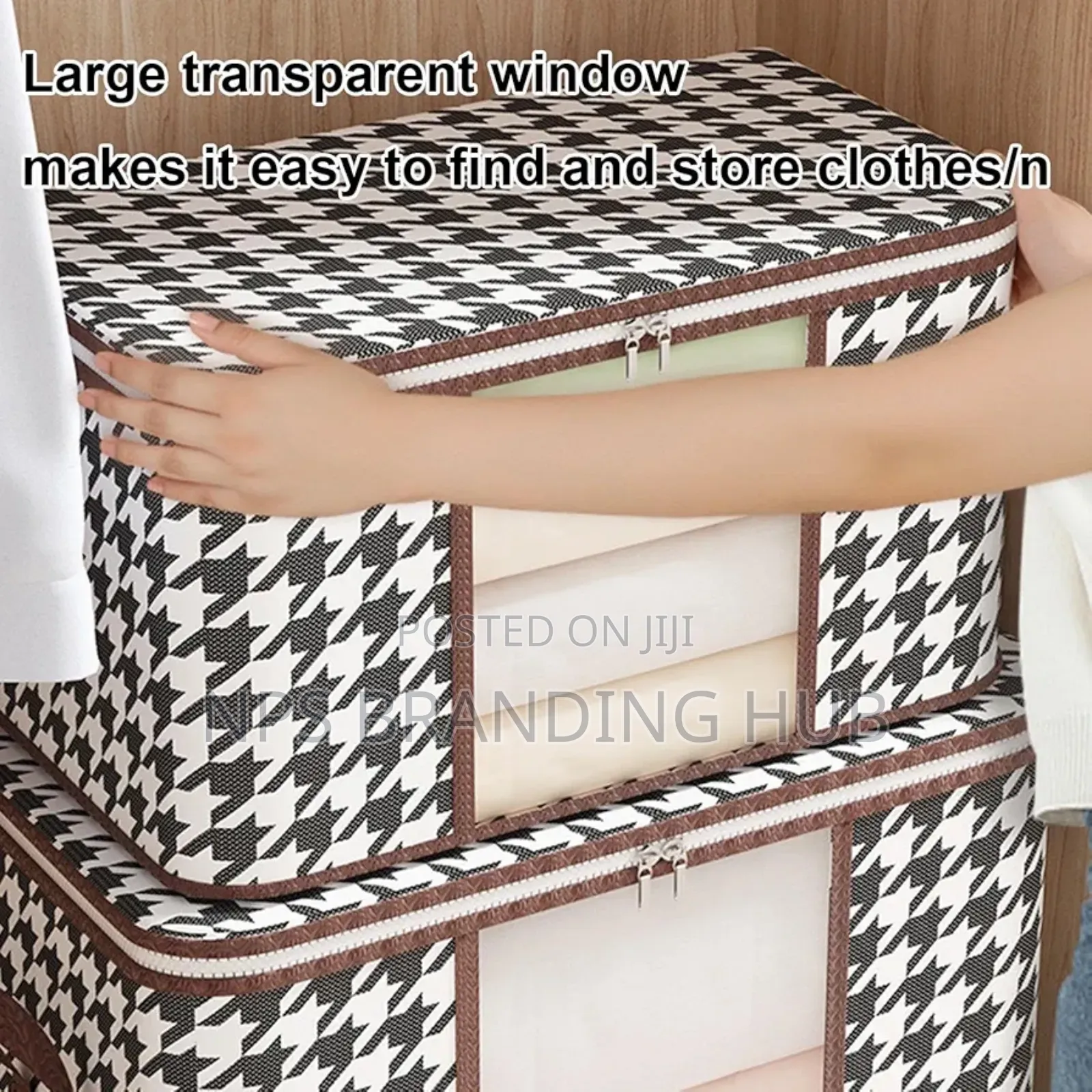 2in1 Foldable Large Cloth Organiser Storage Box S.A