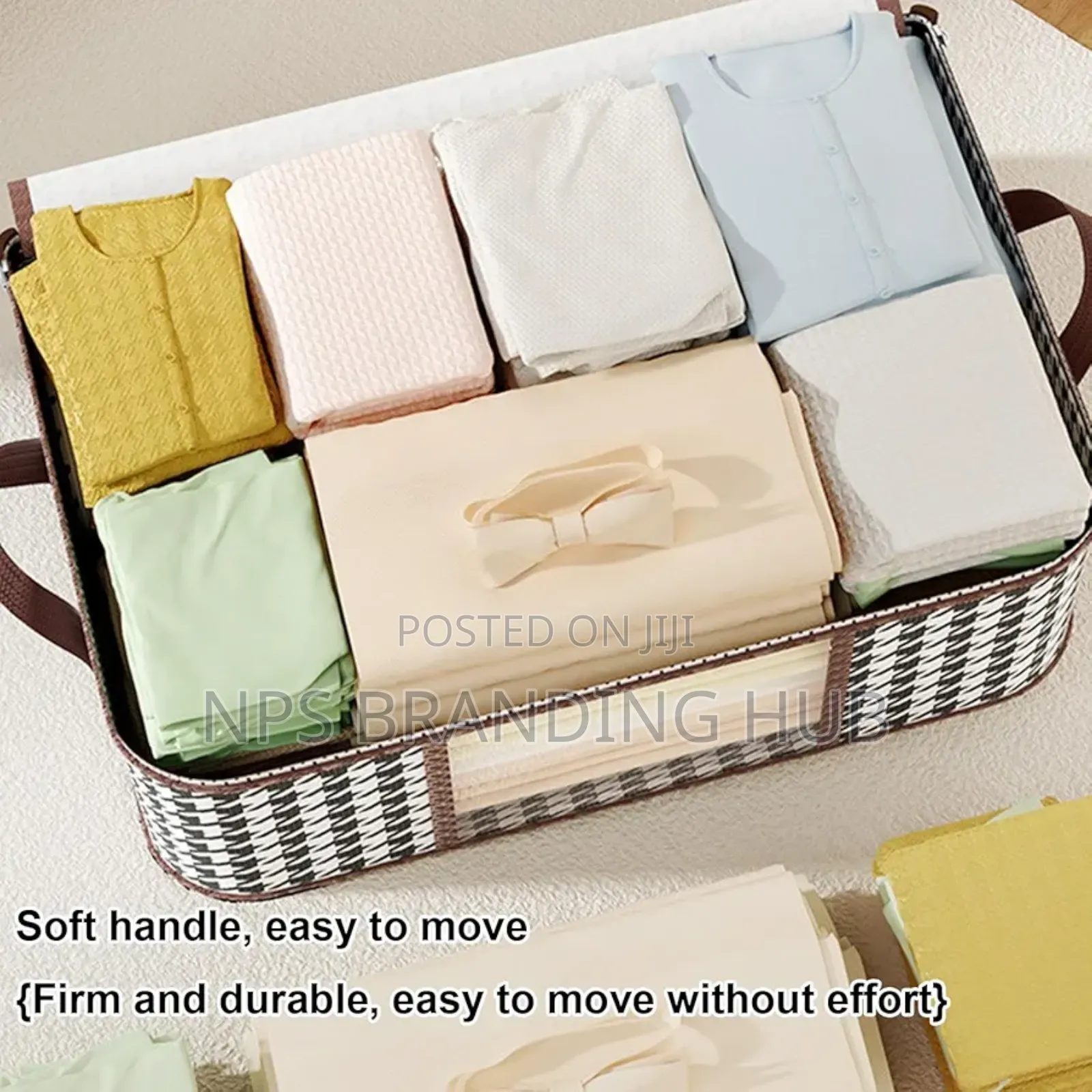 2in1 Foldable Large Cloth Organiser Storage Box S.A