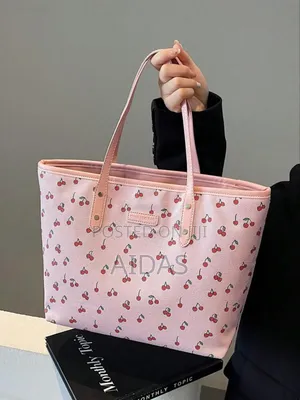 Bisibuy Fruit Cherry Pattern Tote Bag