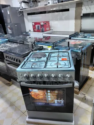 Midea 60×60 3 Gas + 1 Electric Standing Cooker – Silver (60e3g1h4f-Sl)