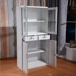 2-door Steel Half Glass Document Cabinet