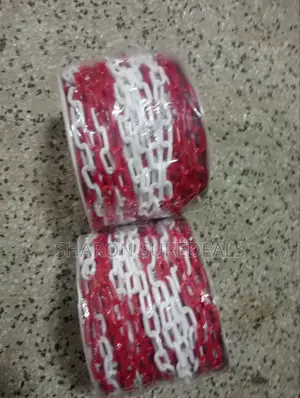 Safety Barrier Chain Link White/Red
