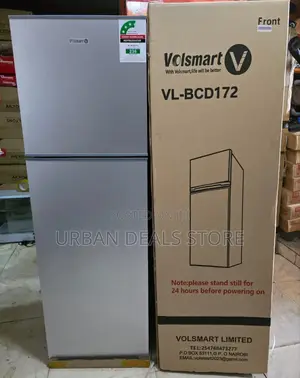 Silver Volsmart 172litres Double Door Refrigerator