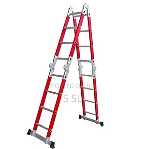 4 X 4 Step Fiberglass Folding Ladder