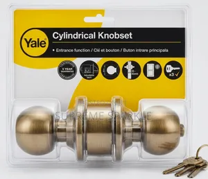Yale Cylindrical Knobset. Entrance Lock