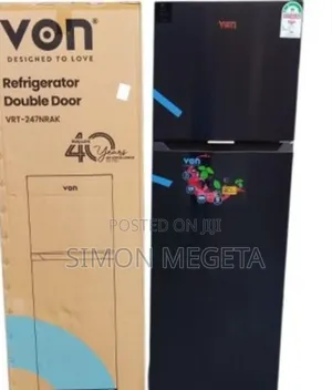 Von 247l No Frost Double Door Fridge