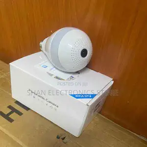 Light Bulb Security Cam Outdoor 360°Rotation Panoramic Bulb Camera