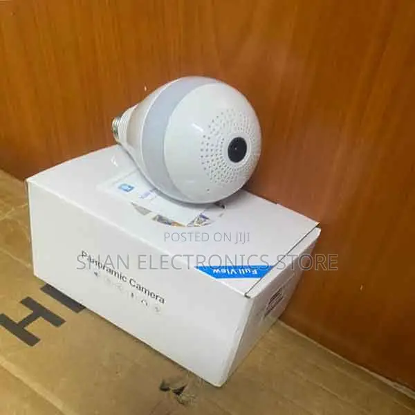 Light Bulb Security Cam Outdoor 360°Rotation Panoramic Bulb Camera
