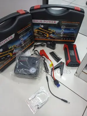 Heavy Duty 12v Car Jump Starter 99800mah With Built-in Pump